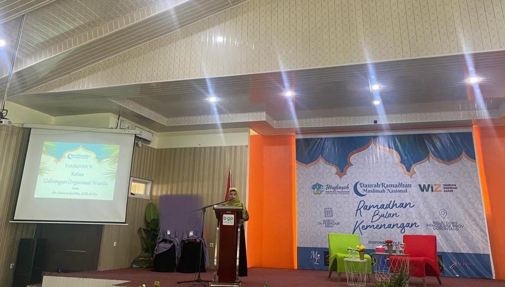 Daurah Ramadhan Muslimah Mendapat Sambutan Hangat Kepala Dinas Pemberdayaan Perempuan Kabupaten Gorontalo
