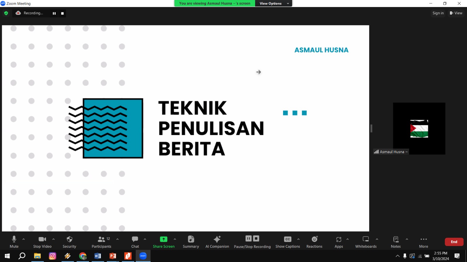 Muslimah Wahdah Islamiyah DKI Jakarta-Depok Adakan Pembekalan Jurnalistik Sebagai Media Dakwah Digital