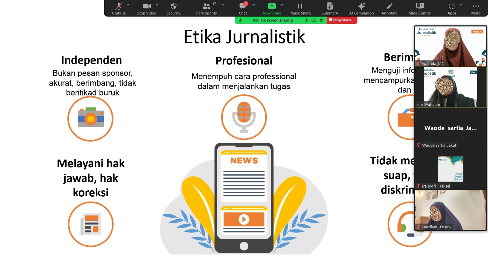 Mengangkat Pentingnya Etika Jurnalis, MWW Jakarta Depok Beri Pembekalan Jurnalistik
