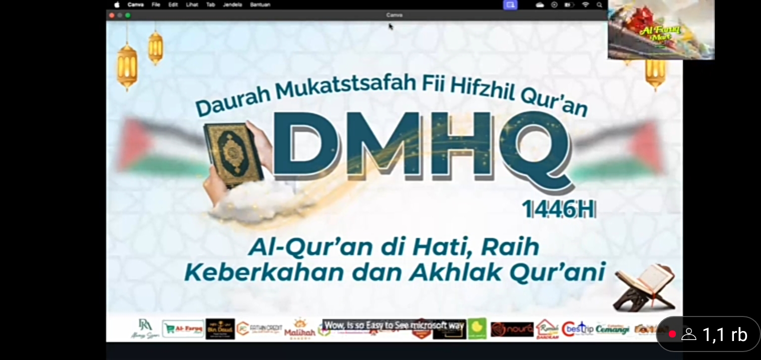 Daurah Mukatstsafah Fii Hifzil Quran: Menguatkan Ikatan dengan Al-Quran di Bulan Ramadhan