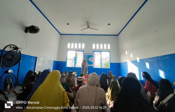 Muslimah Wahdah Daerah (MWD) Depok Gelar Tebar Ifthar Perdana Bersama Santri TPQ Al-Ihsan