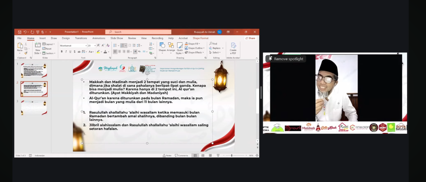 Membumikan Semangat Menghafal Al-Qur’an di Bulan Ramadan Melalui Program DMHQ Muslimah Wahdah