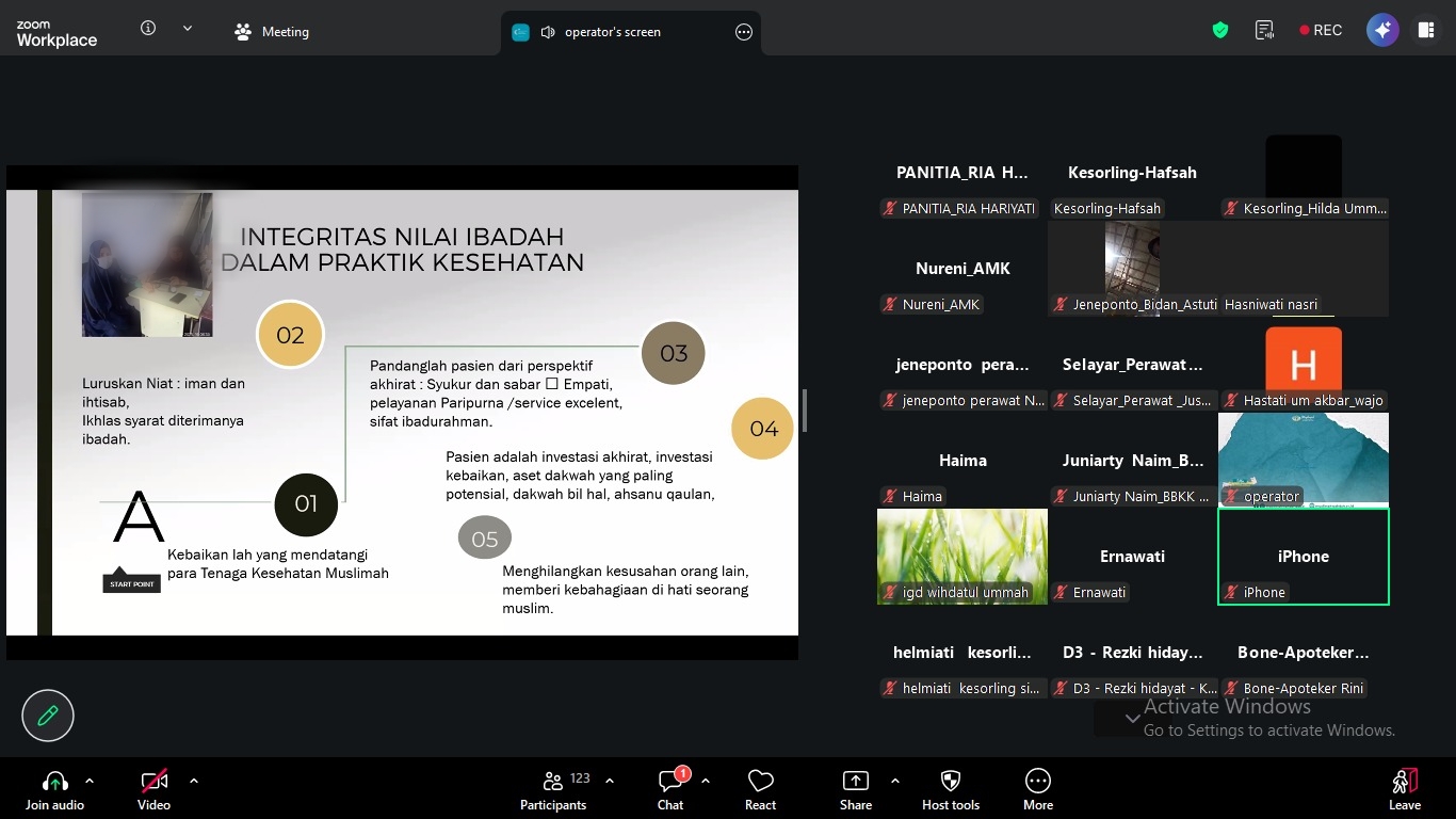 Tingkatkan Profesionalisme, Divisi Kesehatan Muslimah Wahdah Sulsel Gelar Taklim Ikatan Profesi Kesehatan