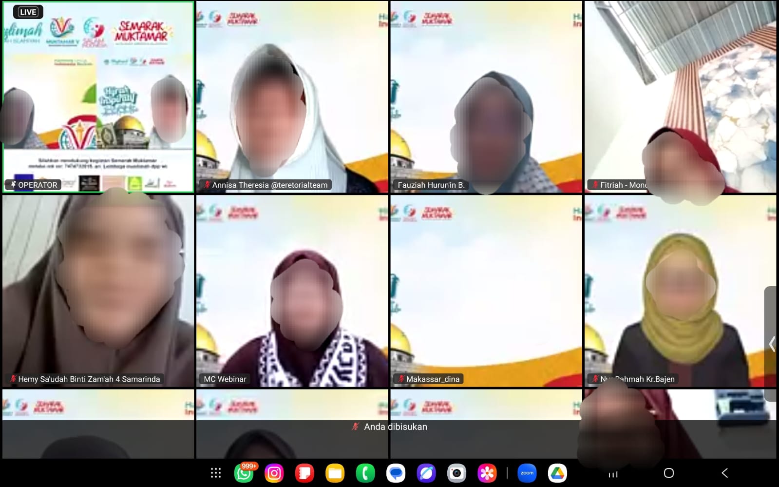Muslimah Wahdah Islamiyah Gelar Webinar “Hijrah Inspiratif” Sambut Muktamar V
