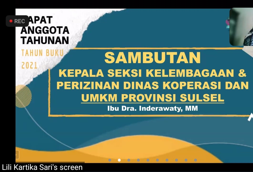 Dinas Koperasi dan UMKM Provinsi Sulawesi Selatan Apresiasi Koperasi Muslimah Madani Bersatu