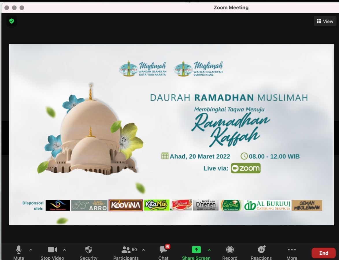 Gelar Daurah Ramadhan Muslimah, MWD Sleman Bekerjasama dengan Daerah Binaan Kulonprogo Sambut Momentum Persiapan Ramadhan