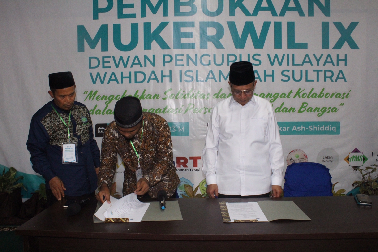 Penandatangan MoU, Wahdah Islamiyah Sultra Bersama Balai Pelatihan Vokasi dan Produktivitas Sultra Jalin Kerjasama